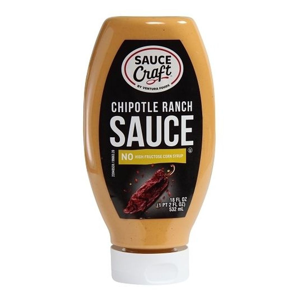 Sauce Craft Chipotle Ranch Sauce, 18 Fluid Ounce Squeeze Bottle -- 6 per case