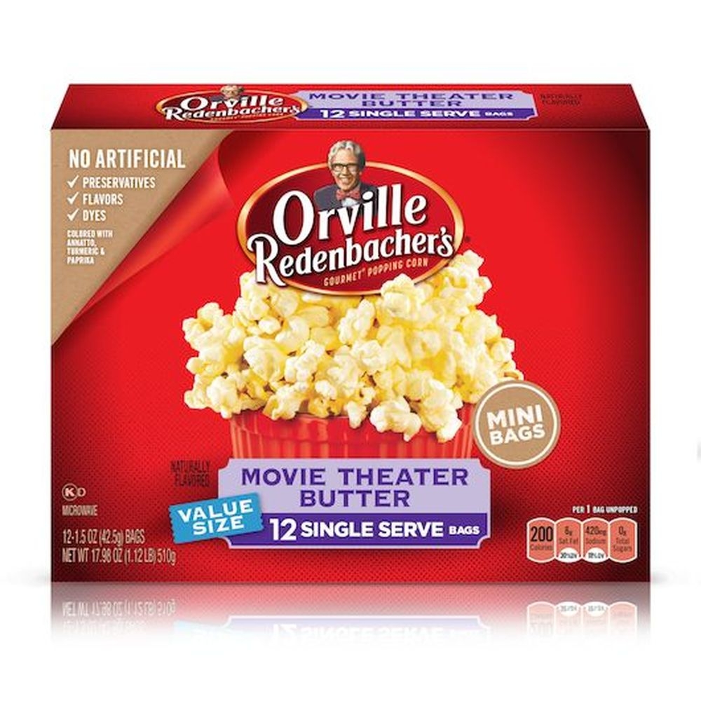 Orville Redenbachers Movie Theater Butter Flavored Microwave Popcorn, 17.989 Ounce -- 6 per case