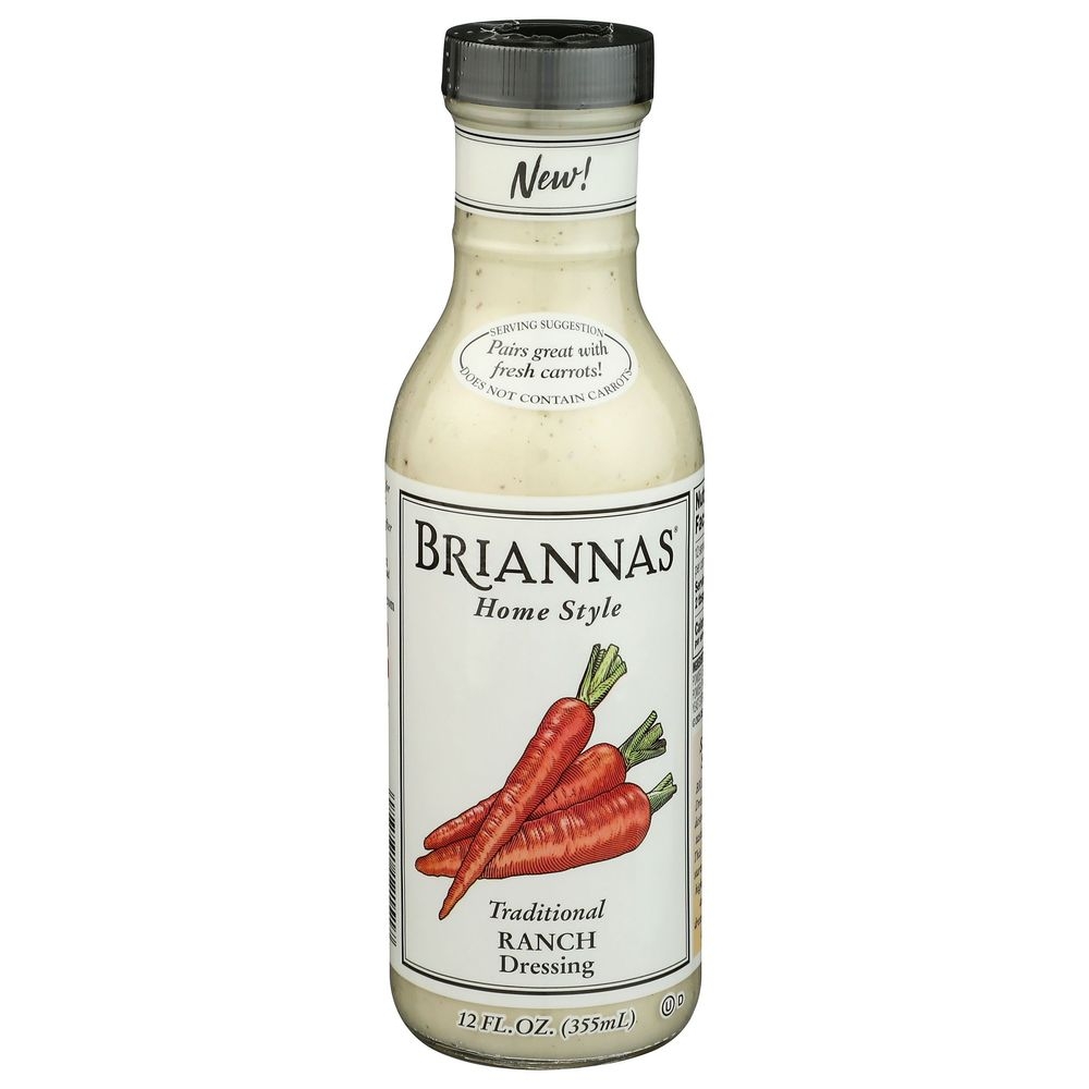 Briannas Home Style Traditional Ranch Dressing, 12 Ounce -- 6 per case