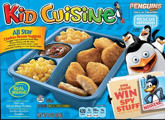 Kid Cuisine All Star Chicken Breast Nuggets, 8.8 Ounce -- 12 per case.