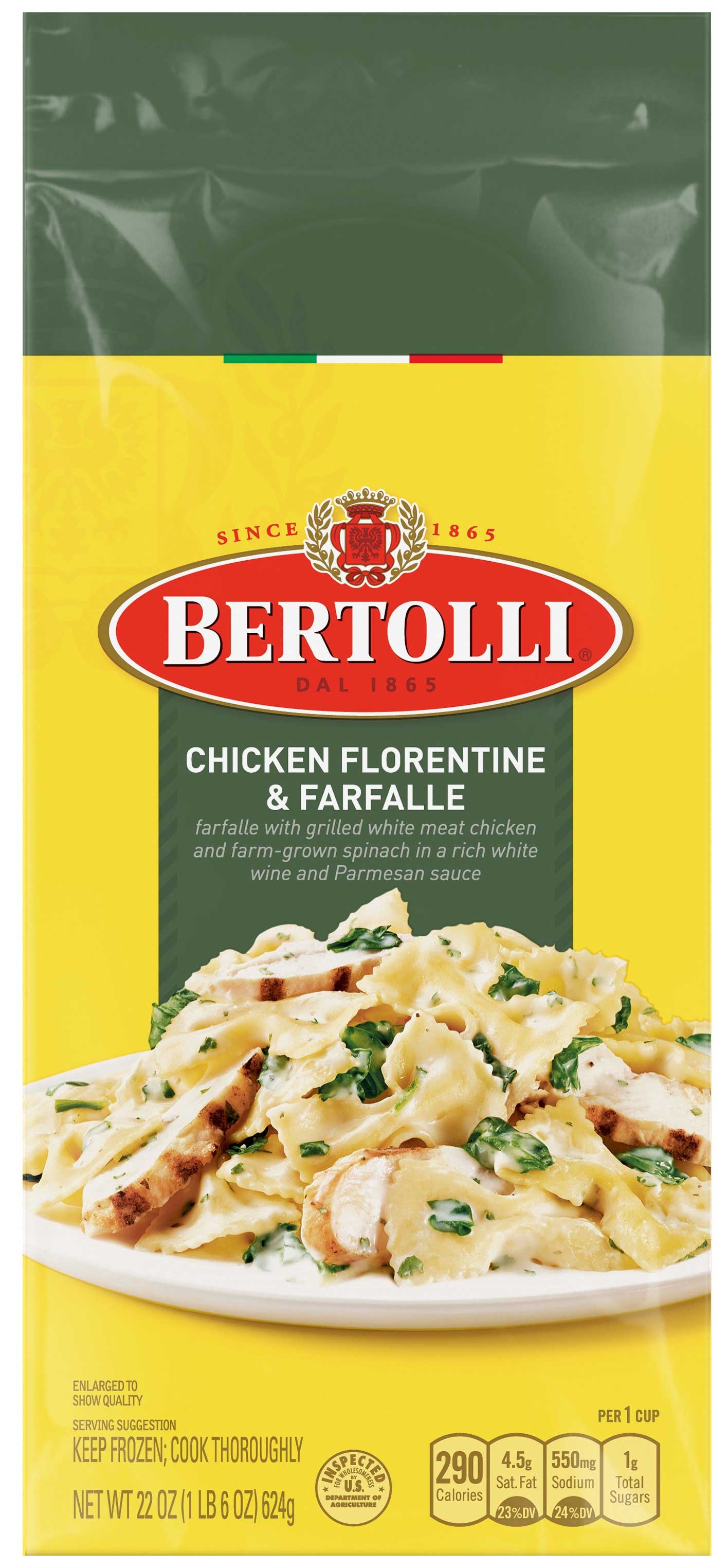 Bertolli Chicken Florentine Dinner, 22 Ounce -- 4 per case
