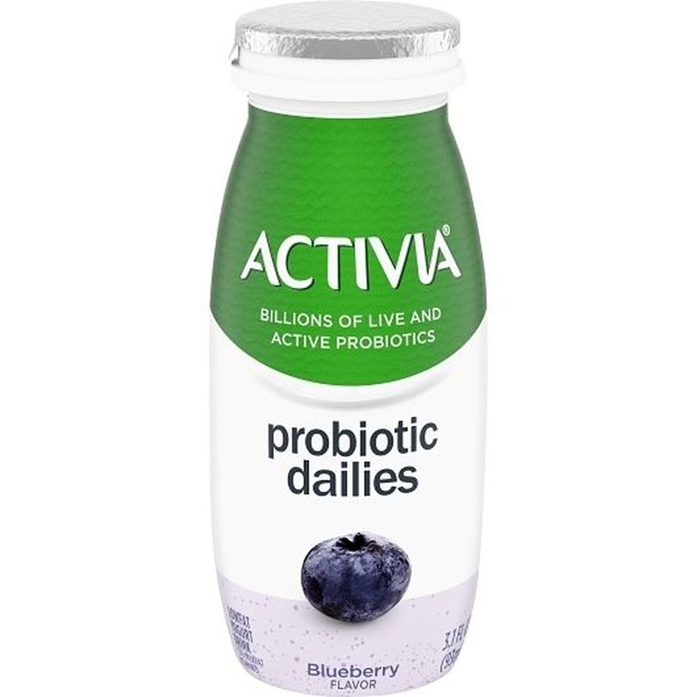 Activia Probiotic Dailies Strawberry and Blueberry Lowfat Yogurt Drink, 24.8 Fluid Ounce Bottle -- 3 per case