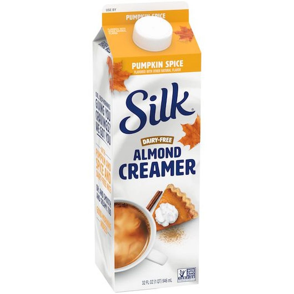 Silk Dairy Free Pumpkin Spice Almond Creamer, 32 Fluid Ounce -- 12 per case