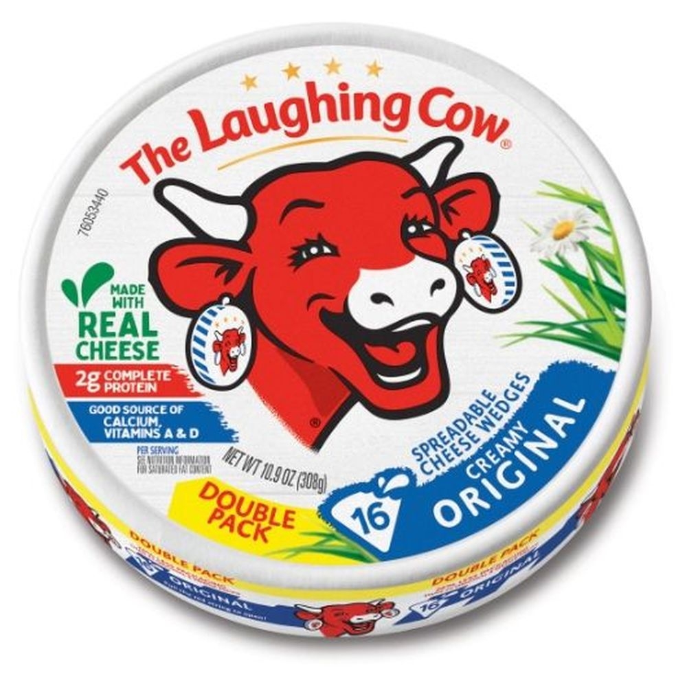 The Laughing Cow Creamy Original Spreadable Cheese Wedges, 10.9 Ounce -- 12 per case