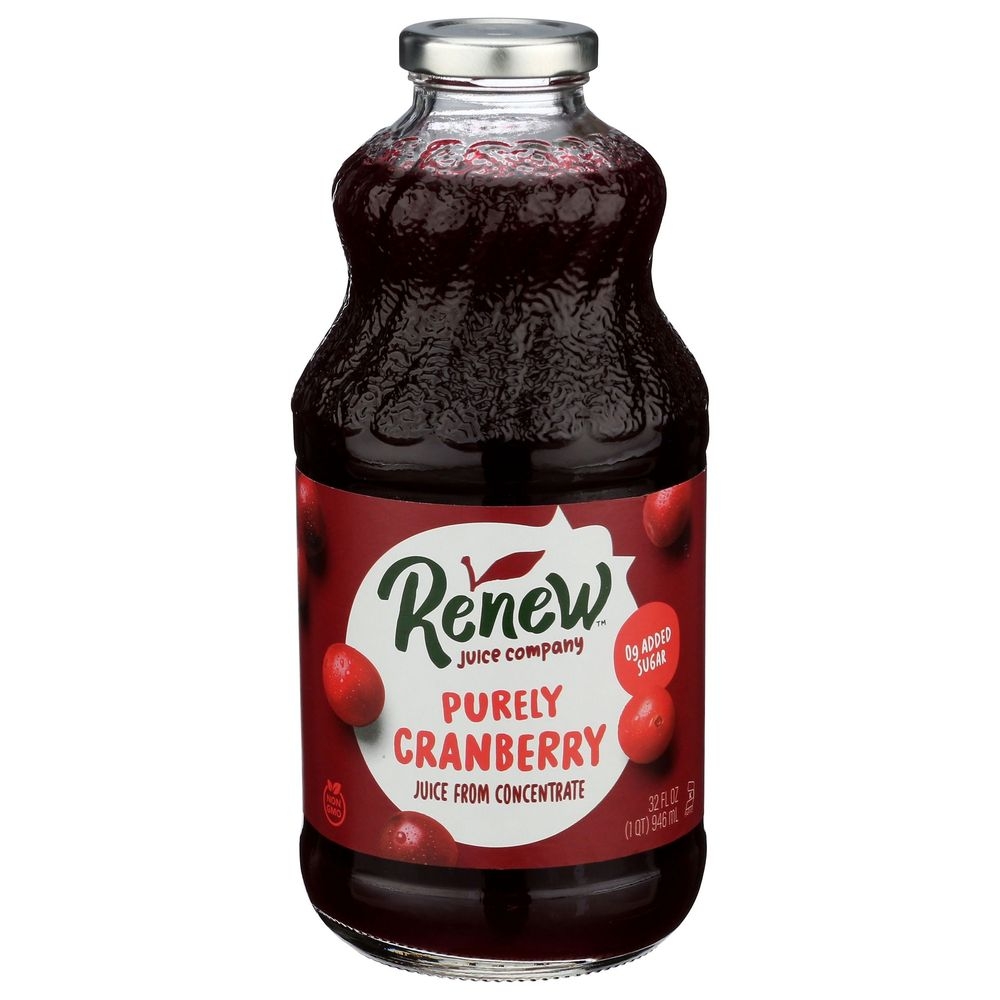 Renew Purely Cranberry Juice, 32 Fluid Ounce -- 6 per case