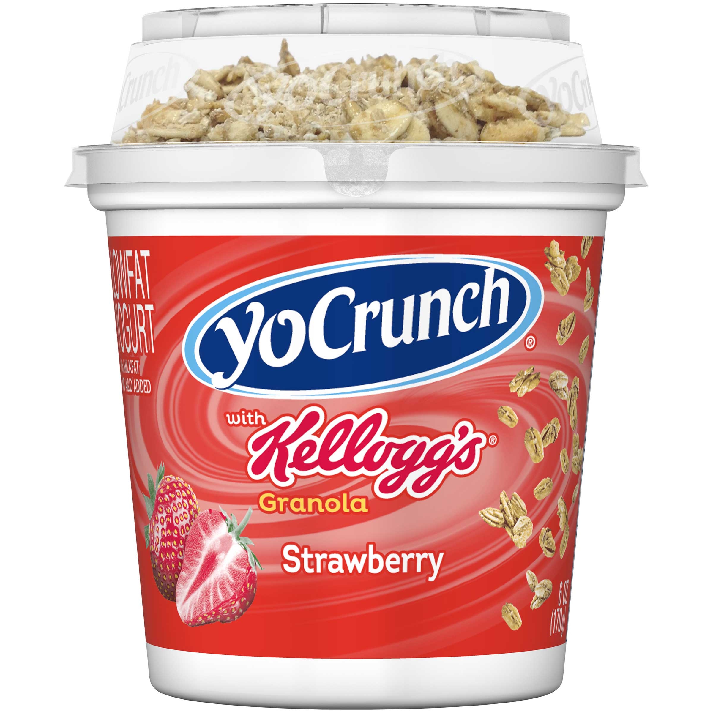 Yocrunch Strawberry Yogurt with Granola, 6 Ounce -- 12 per case.