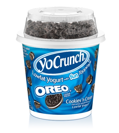 Yopa Yocrunch Vanilla Yogurt with Oreo Cookies N Cream, 6 Ounce -- 12 per case.