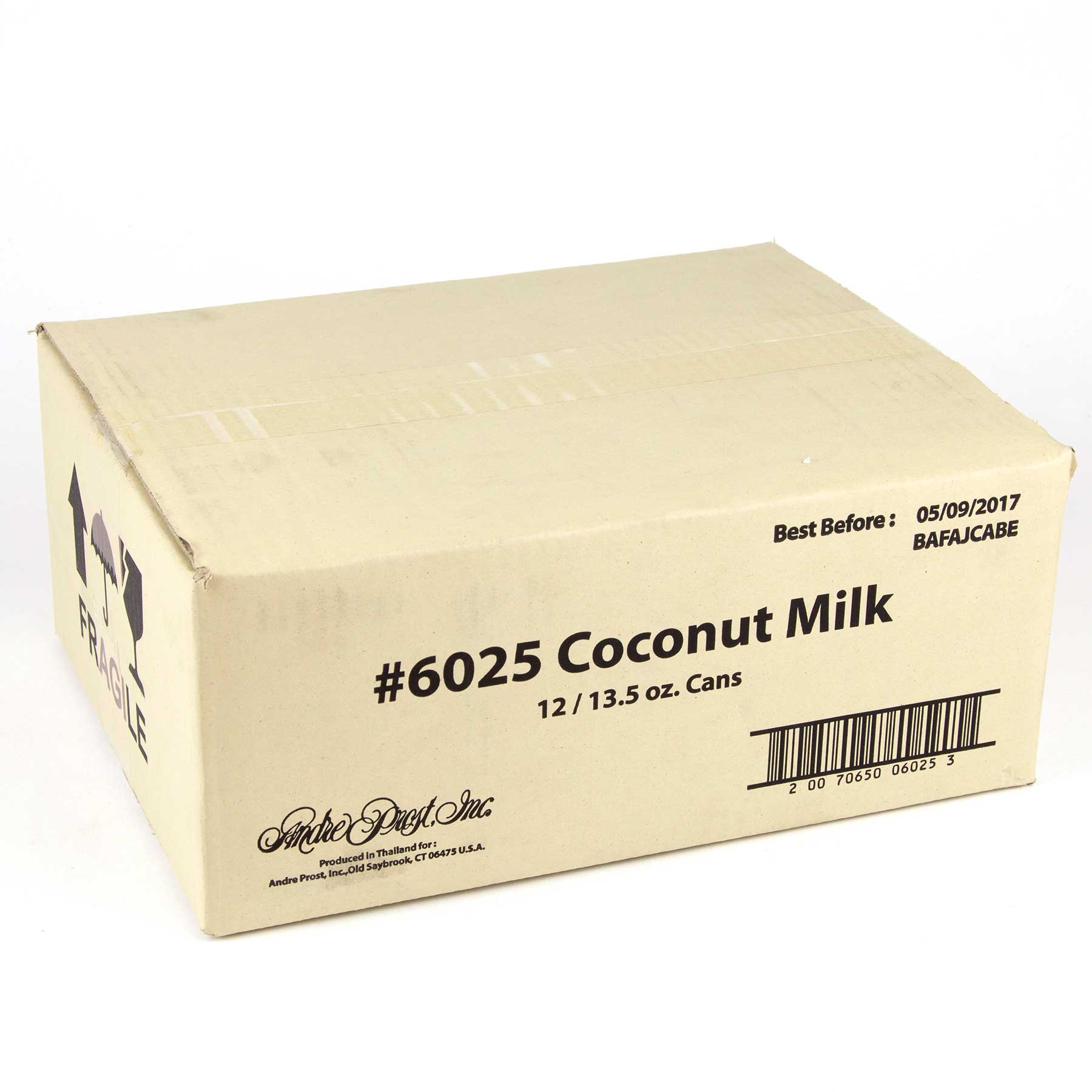 Andre Prost Coconut Milk, 13.5 Fluid Ounce -- 12 per case.