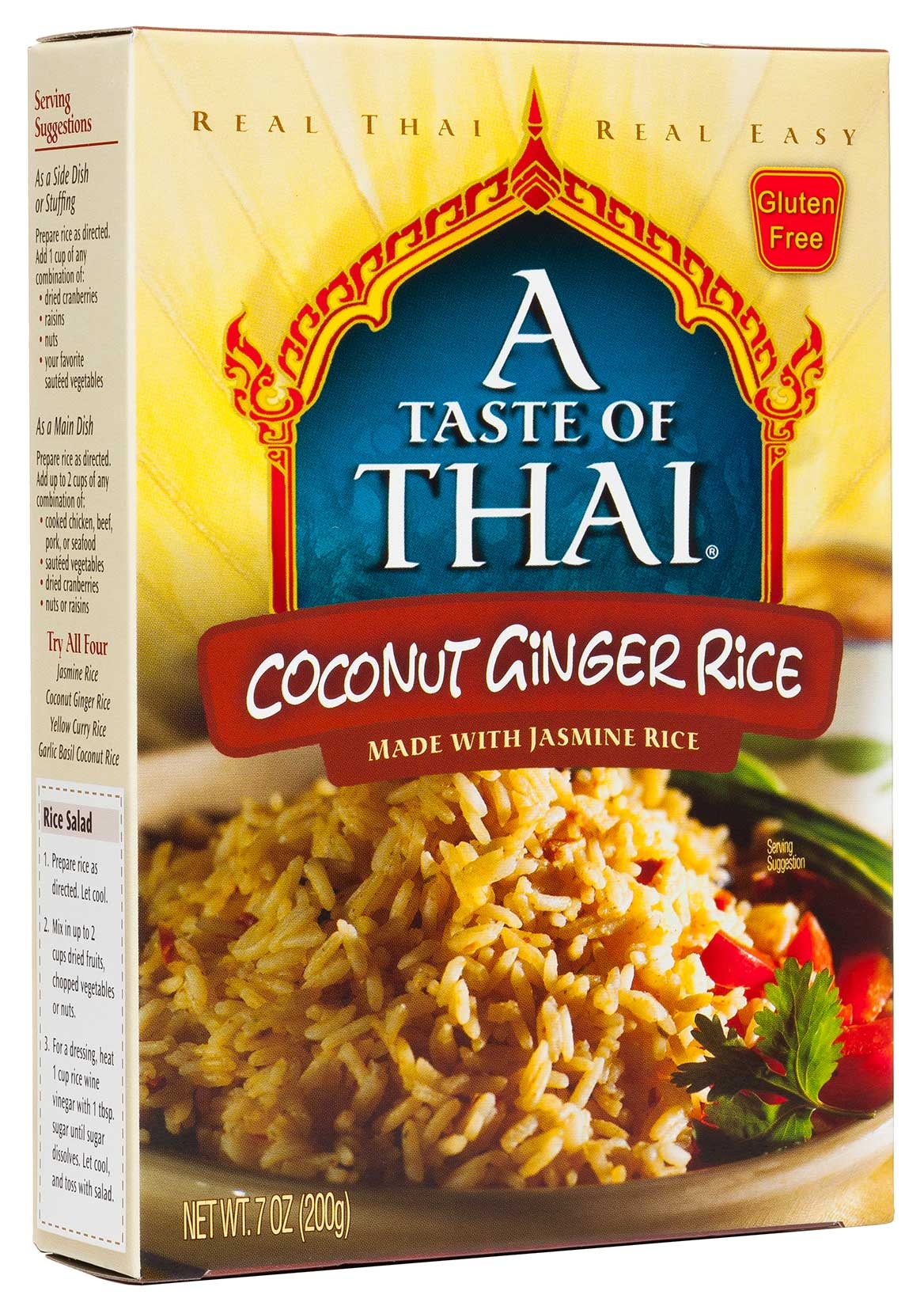 A Taste of Thai Coconut Ginger Rice, 7 Ounce -- 12 per case.