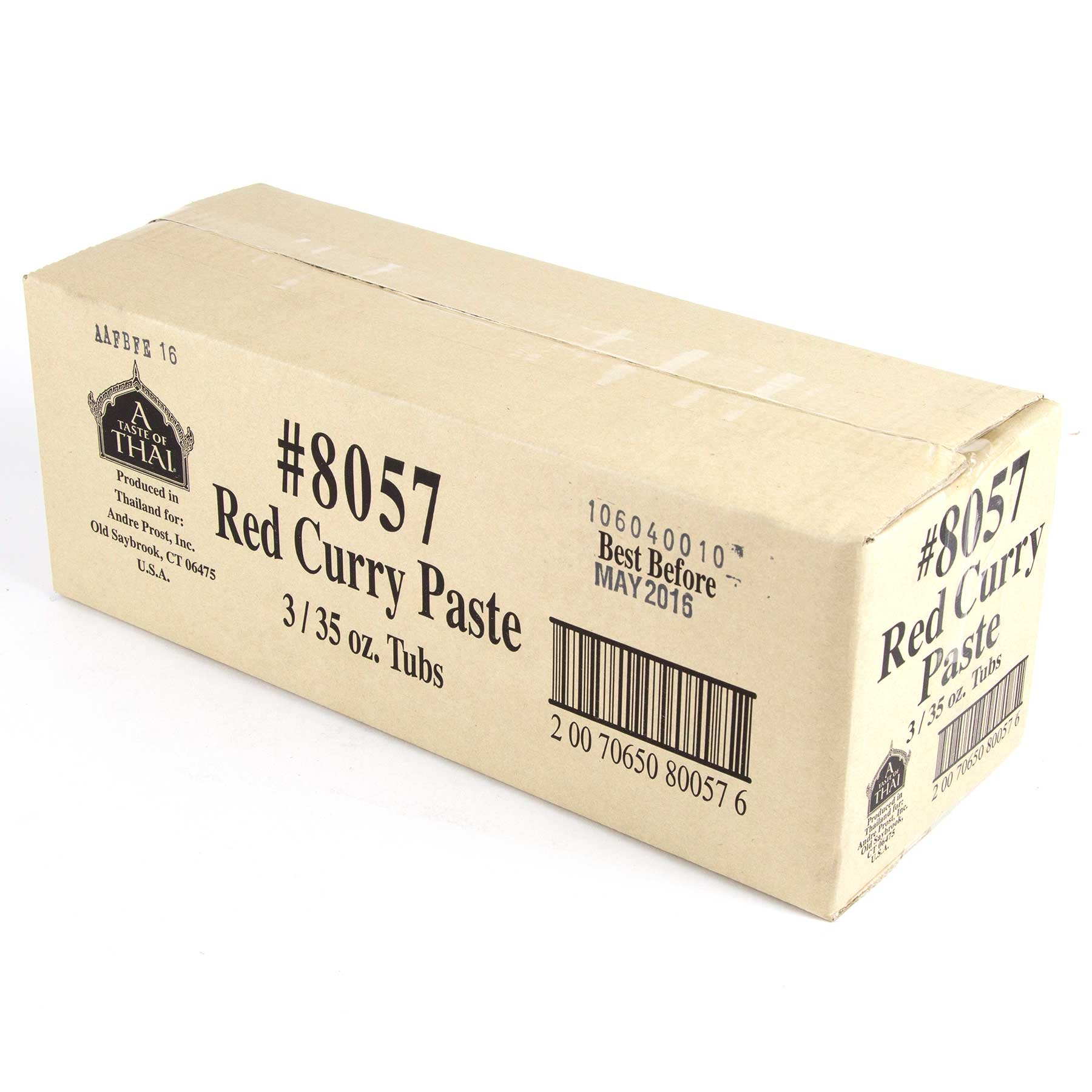 A Taste of Thai Red Curry Paste, 35 Ounce Tub -- 3 per case.