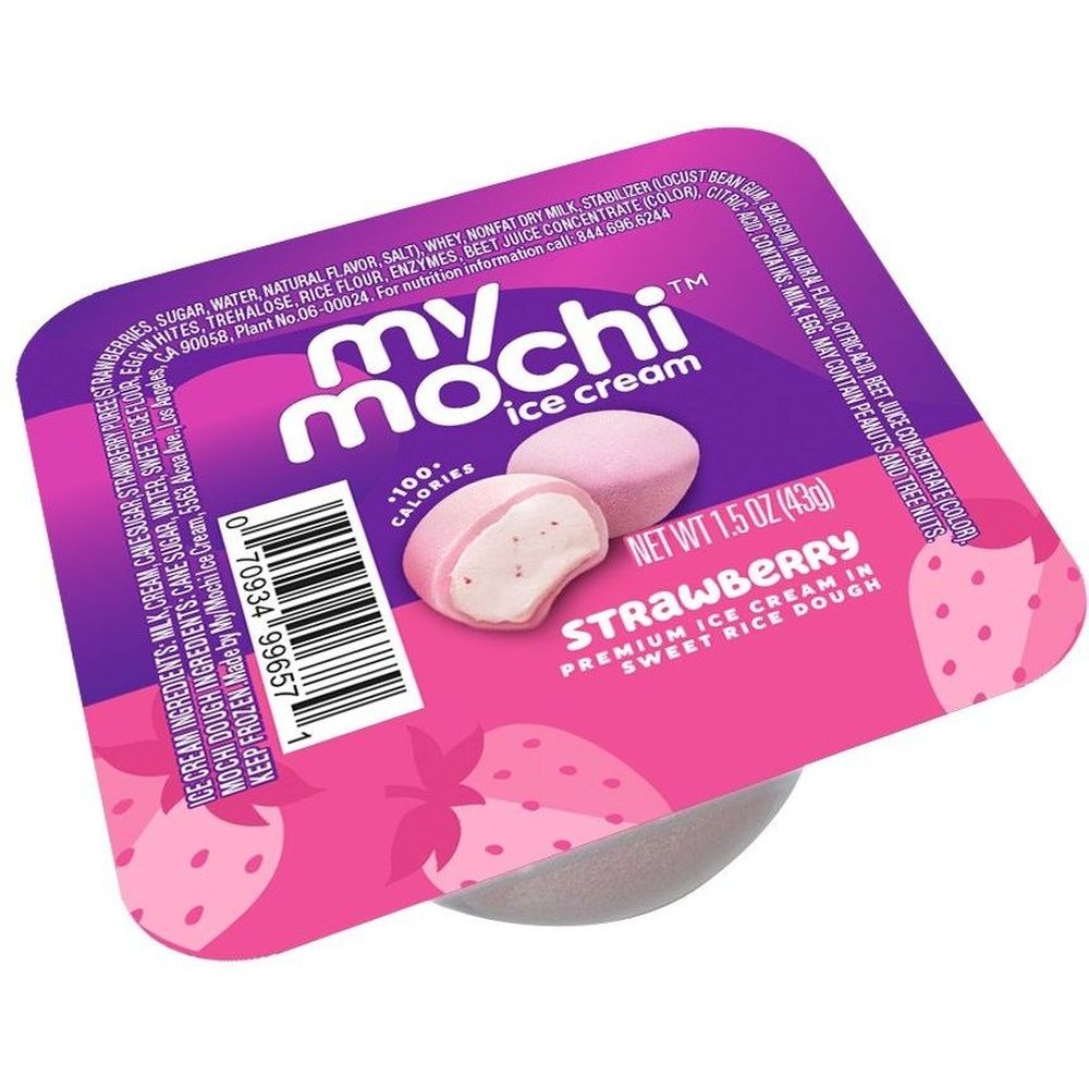 My Mochi Ripe Strawberry Ice Cream, 1.5 Ounce -- 72 per case