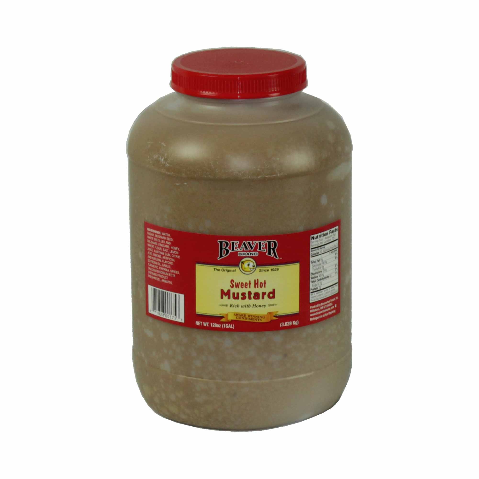 Beaver Sweet Hot Mustard, 8 Pound -- 2 per case.