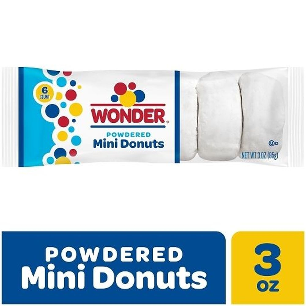 Wonder Sugar Mini Donut, 3 Ounce - 60 per case