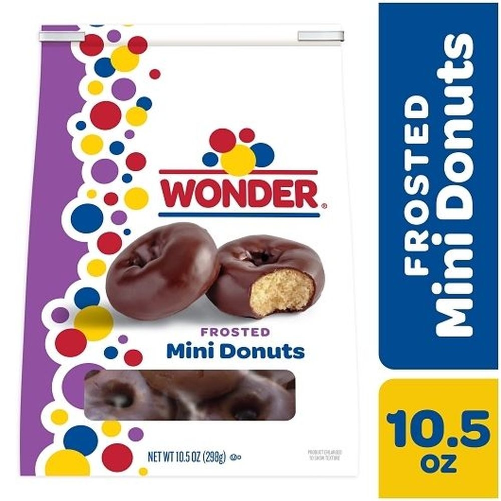 Wonder Chocolate Frosted Mini Donuts, 10.5 Ounce -- 6 per case
