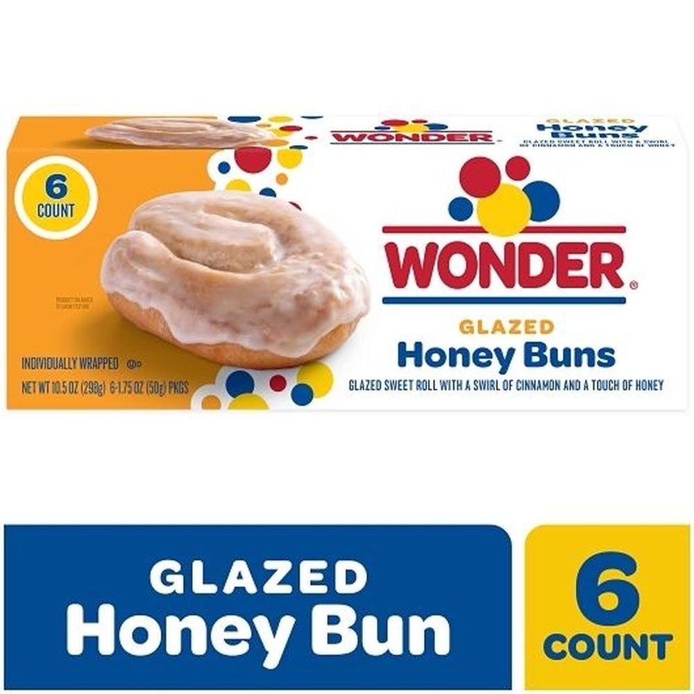 Wonder Glazed Honey Buns, 10.5 Ounce -- 12 per case