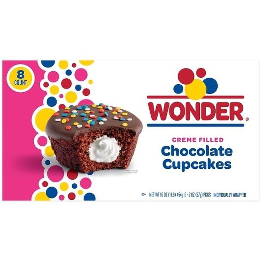 Wonder Chocolate Cupcakes, 16 Ounce -- 8 per case