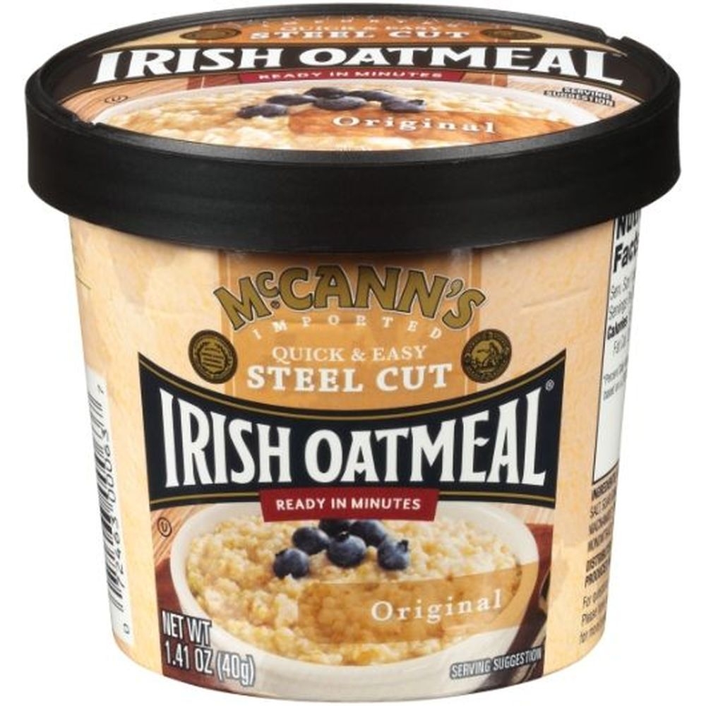 Mccanns Original Quick and Easy Steel Cut Irish Oatmeal, 1.4 Ounce Cup -- 12 per case