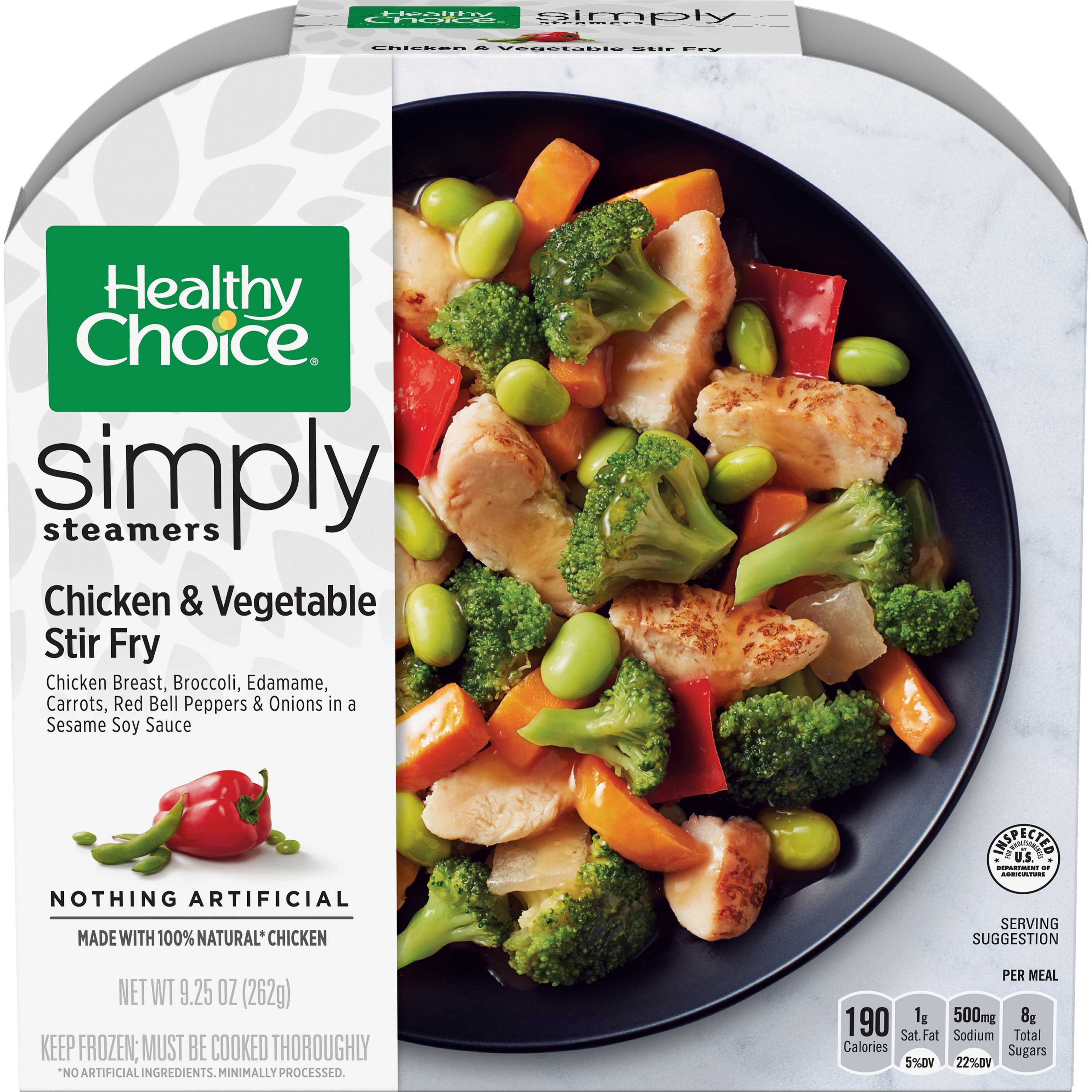 Healthy Choice Asian Chicken and Vegetable Stir Fry, 9.25 Ounce -- 8 per case.