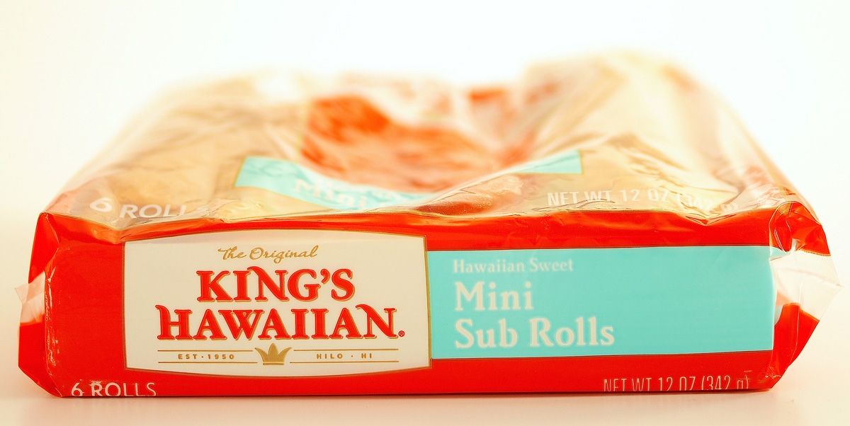 Kings Hawaiian Original Mini Sub Rolls, 12 Ounce - 6 per pack -- 12 per case.