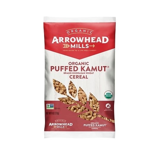 Arrowhead Mills Puffed Kamut Cereal, 6 Ounce -- 12 per case