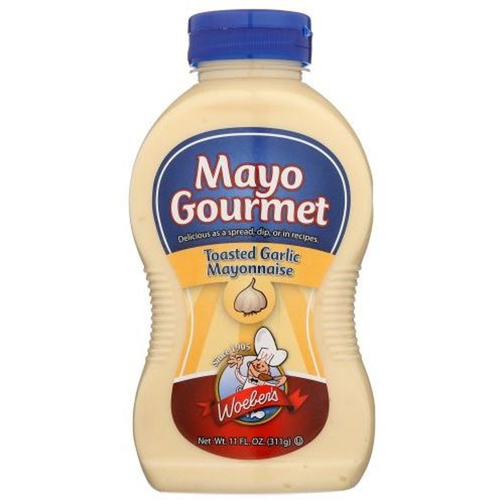 Woebers Toasted Garlic Mayonnaise, 11 Ounce -- 6 per case