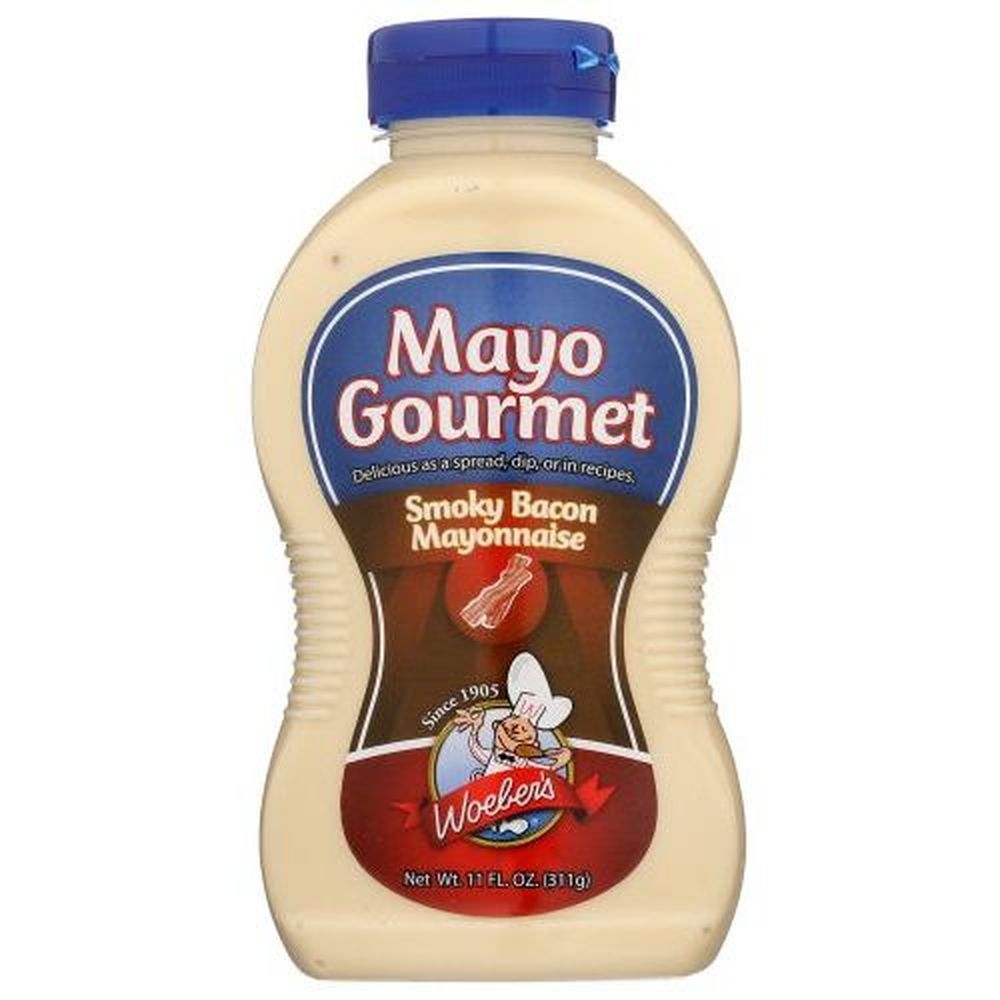 Woebers Smoky Bacon Mayonnaise, 11 Ounce -- 6 per case