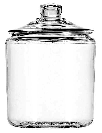 Anchor Hocking Heritage Hill Glass Jar With Cover, 1 Gallon