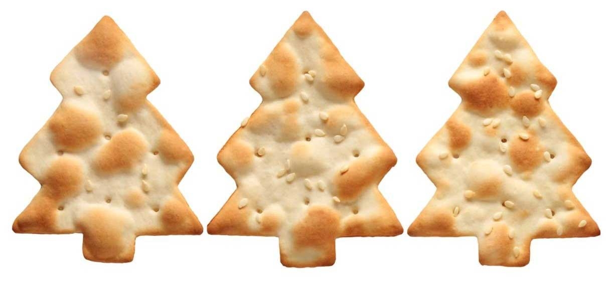 Valley Lahvosh Christmas Trees Crackerbread - Display Shipper, 4.5 Ounce -- 36 per case.