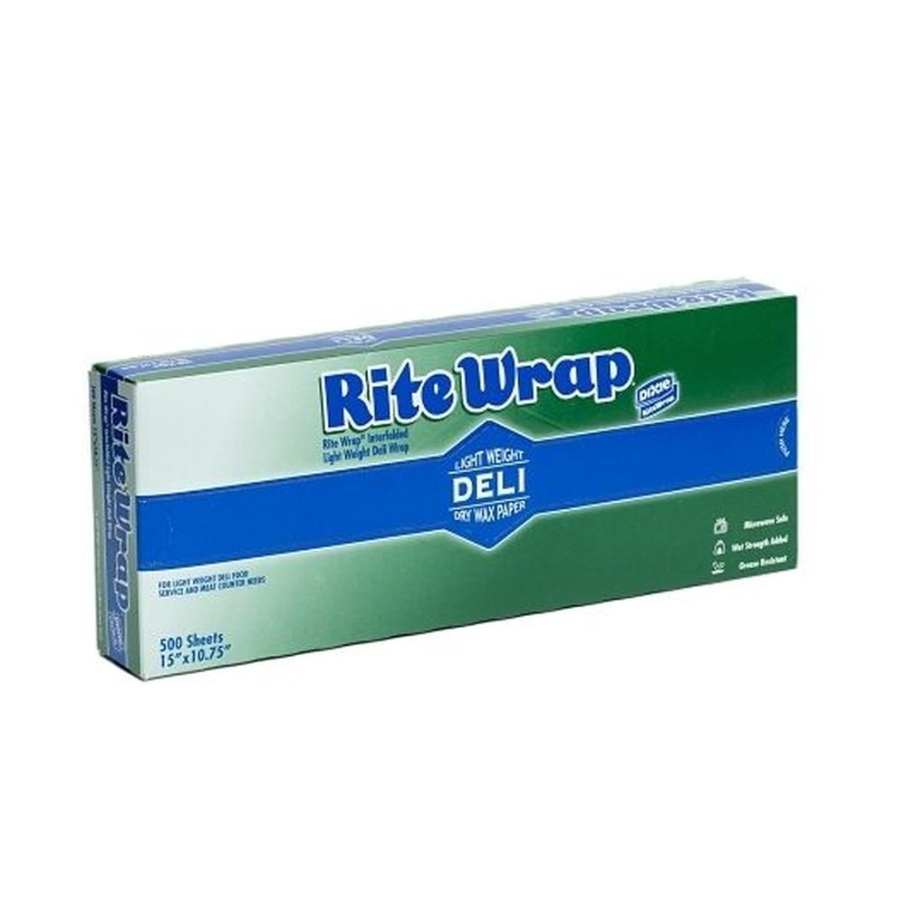 Rite Rap 15 x 10.75 inch Interfolded Deli Paper, 500 count - 12 per case