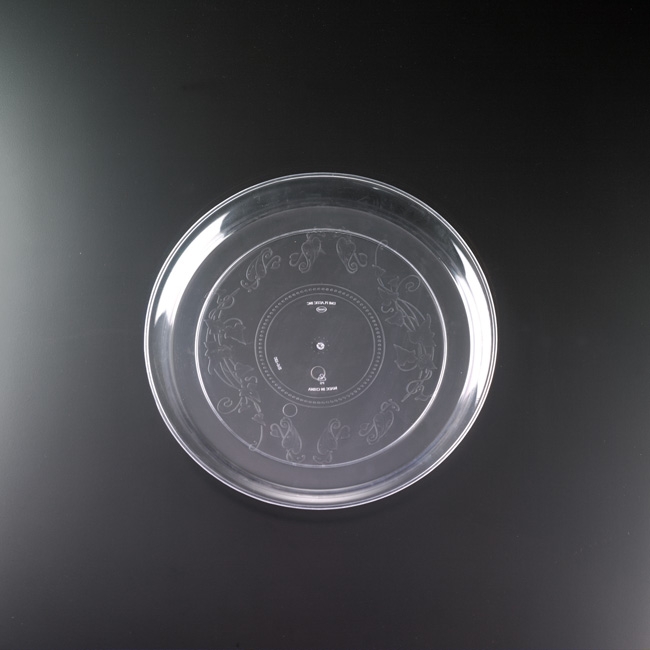 Yoshi Ware Emi Deli Mate Clear Round Platter, 12 inch -- 25 per case.