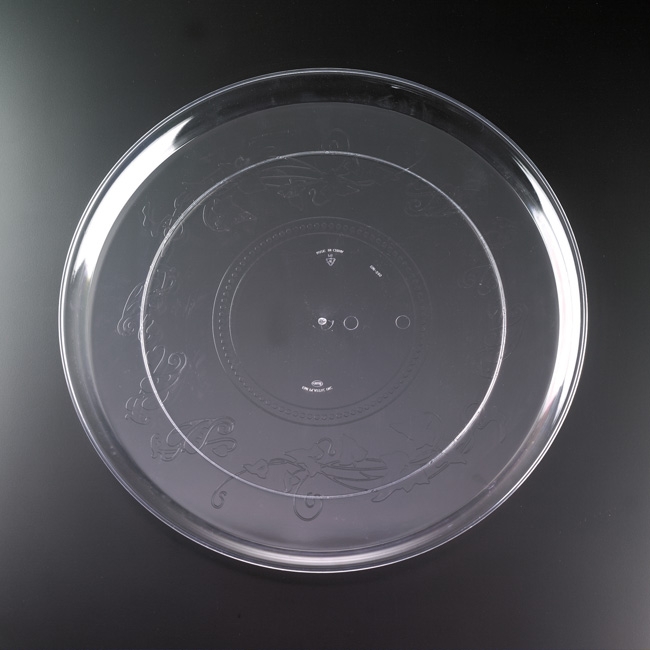 Yoshi Ware Emi Deli Mate Clear Round Platter, 18 inch -- 25 per case.