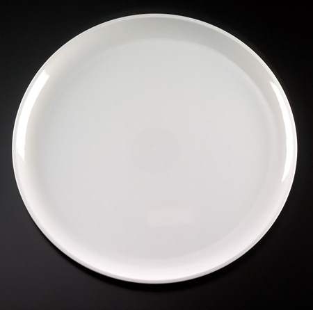 Party Tray Round White Tray, 16 inch -- 25 per case.