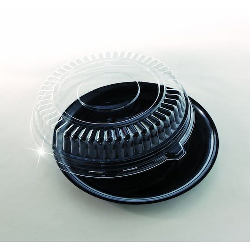 Lids PET 12 inch Low Round Dome Lid Only, 25 count