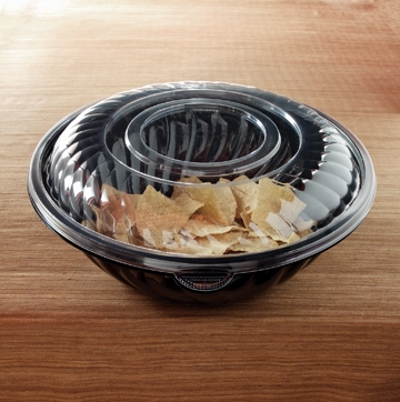 Yoshi Ware Emi PrepServe Pet Clear Lid Only, 16 inch Diameter -- 25 per case.