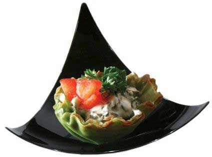 Emi Yoshi Rectangle Wave Tray, 6 x 12 inch -- 25 per case