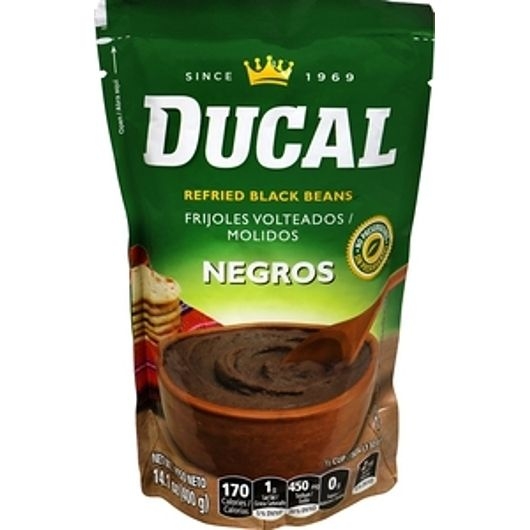 Goya Ducal Refried Black Beans, 14.1 Ounce -- 18 per case