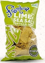 Frontera Lime Sea Salt Chips, 10 Ounce Bag -- 12 per case