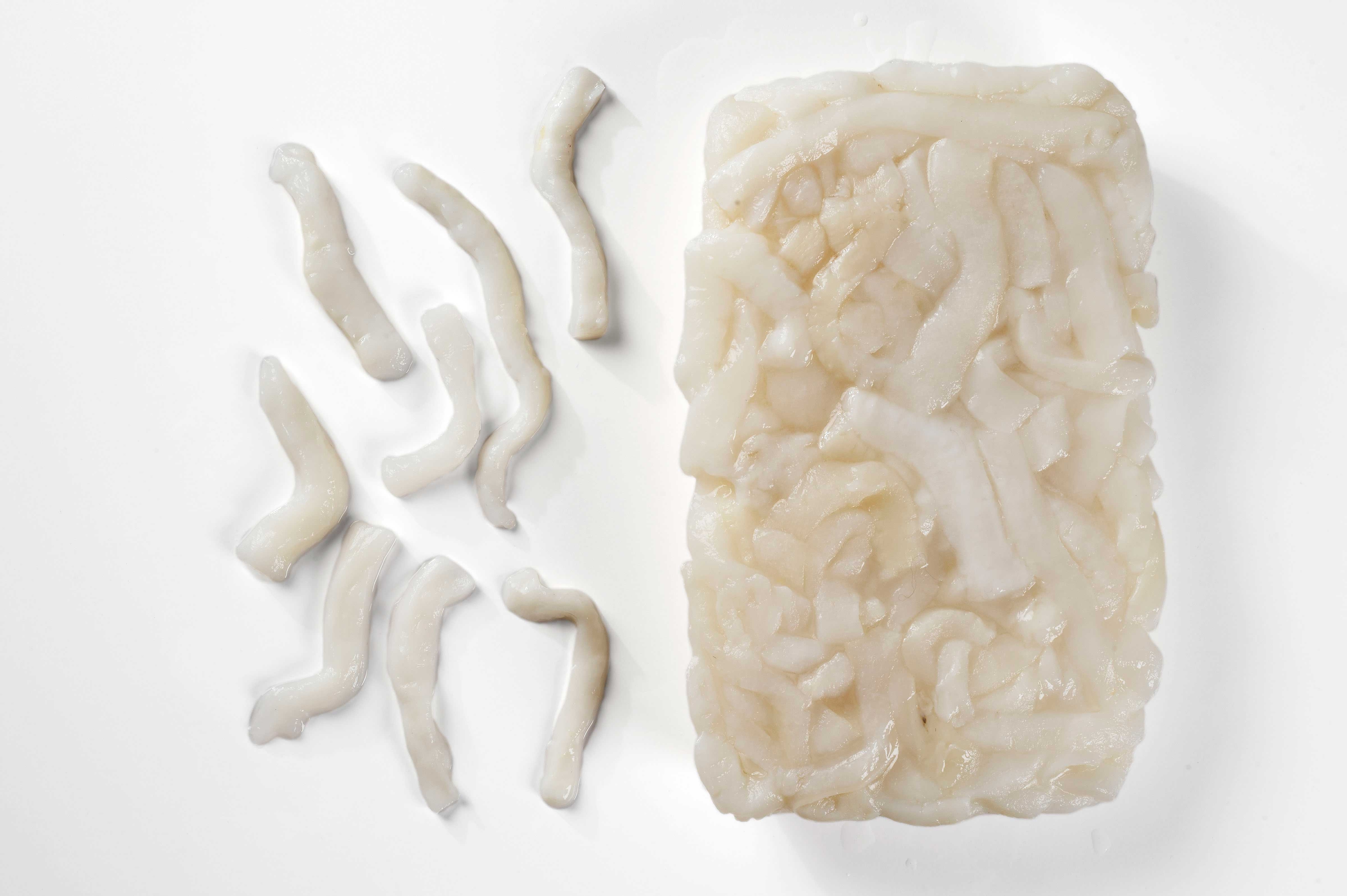 Pana Pesca Tenderized Fully Cleaned Raw Squid Strip, 2.5 Pound -- 4 per case.