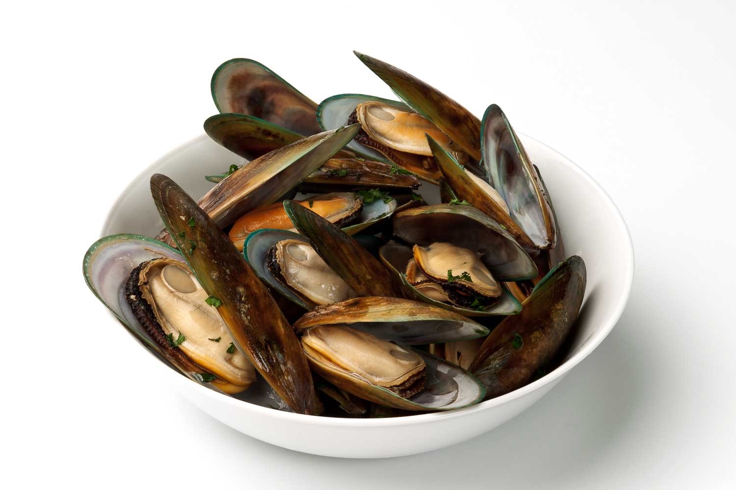 Pana Pesca New Zealand Green Shell Whole Mussel - Lip Shape, 2 Pound -- 5 per case.