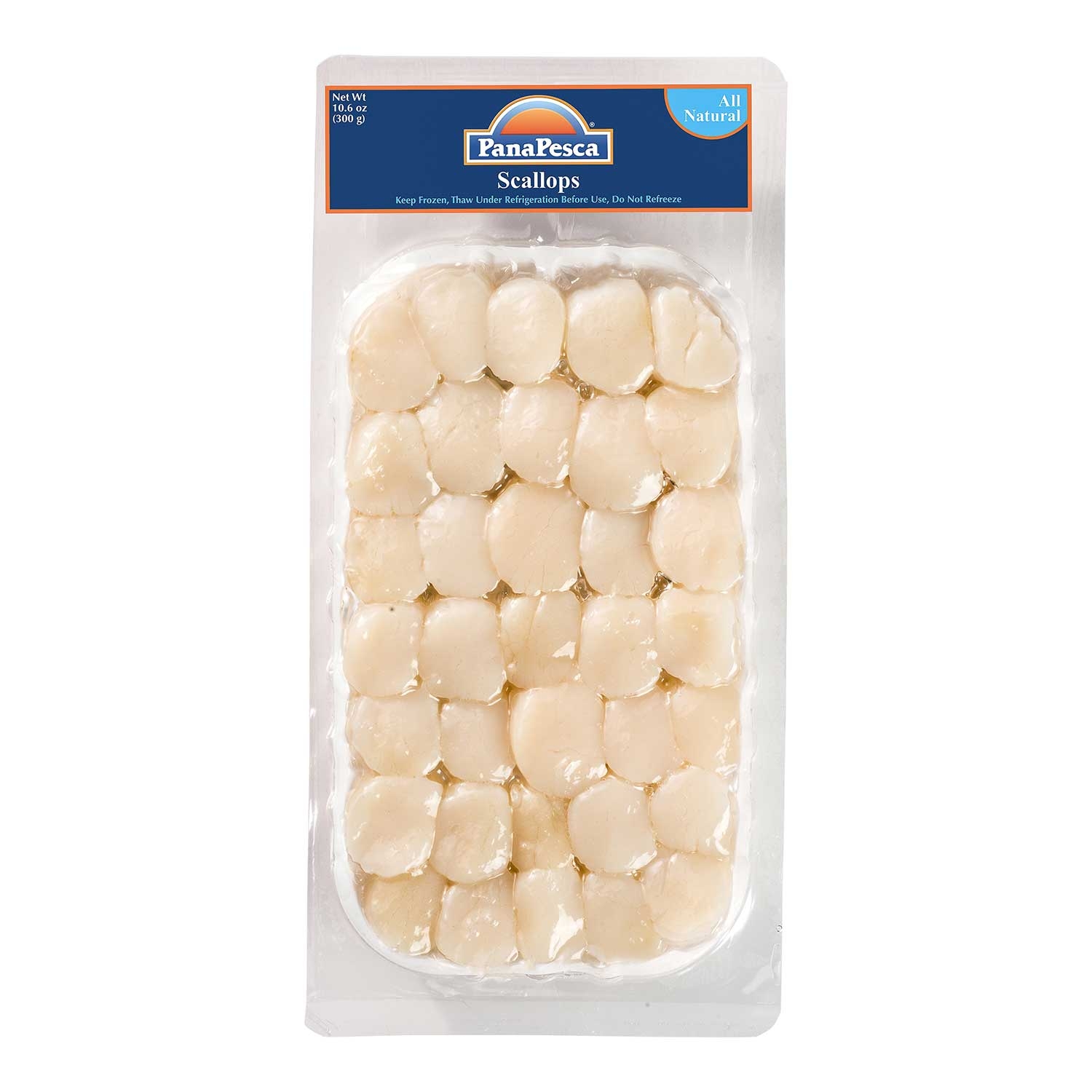 Panapesca Scallops, 10.6 Ounce -- 12 per case.