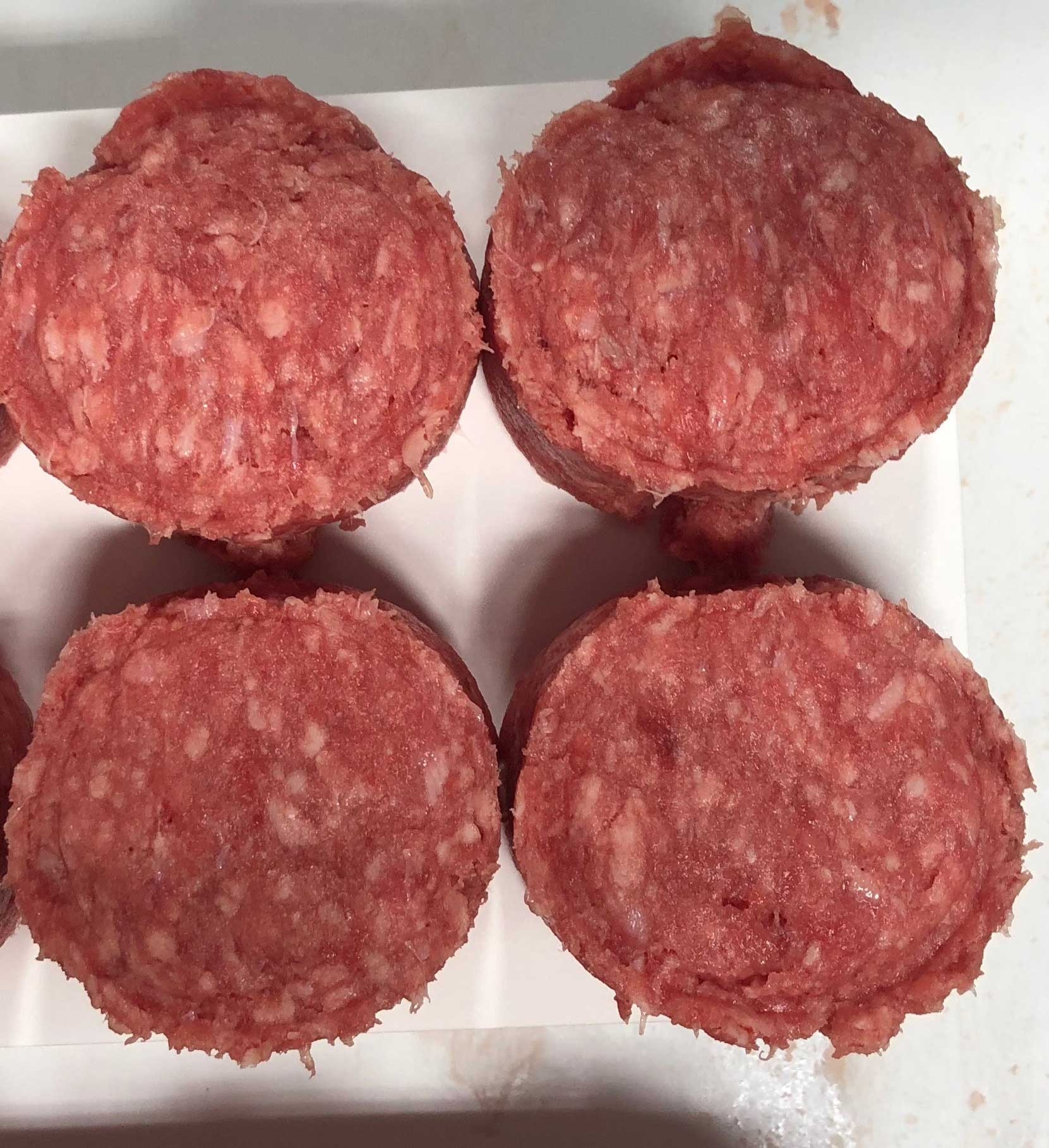 WW Johnson 3/1 Ground Beef Patty, 5.3 Ounce -- 72 per case.