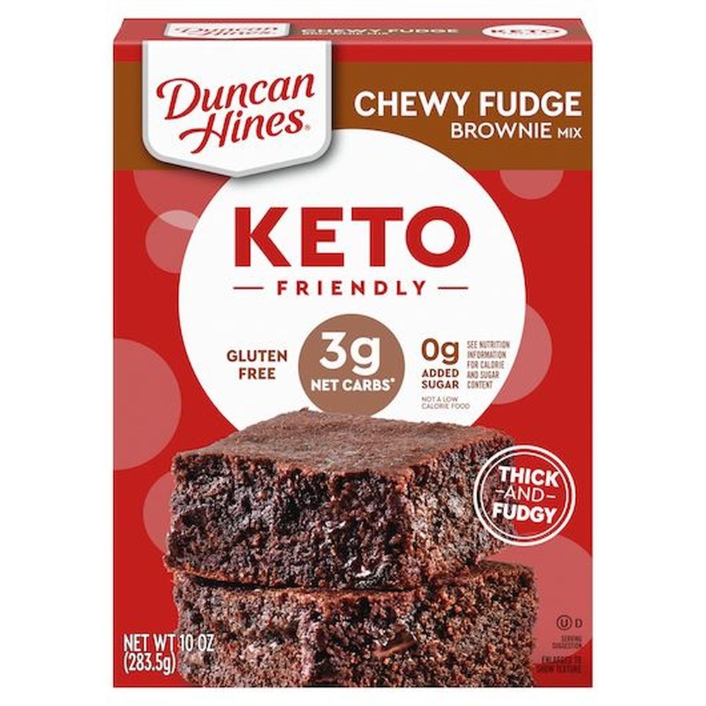 Duncan Hines Keto Friendly Chewy Fudge Brownie Mix, 10 Ounce -- 6 per case