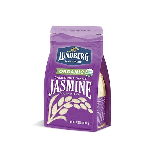 Lundberg Family Farms Original California White Jasmine Rice, 2 Pound -- 6 per case