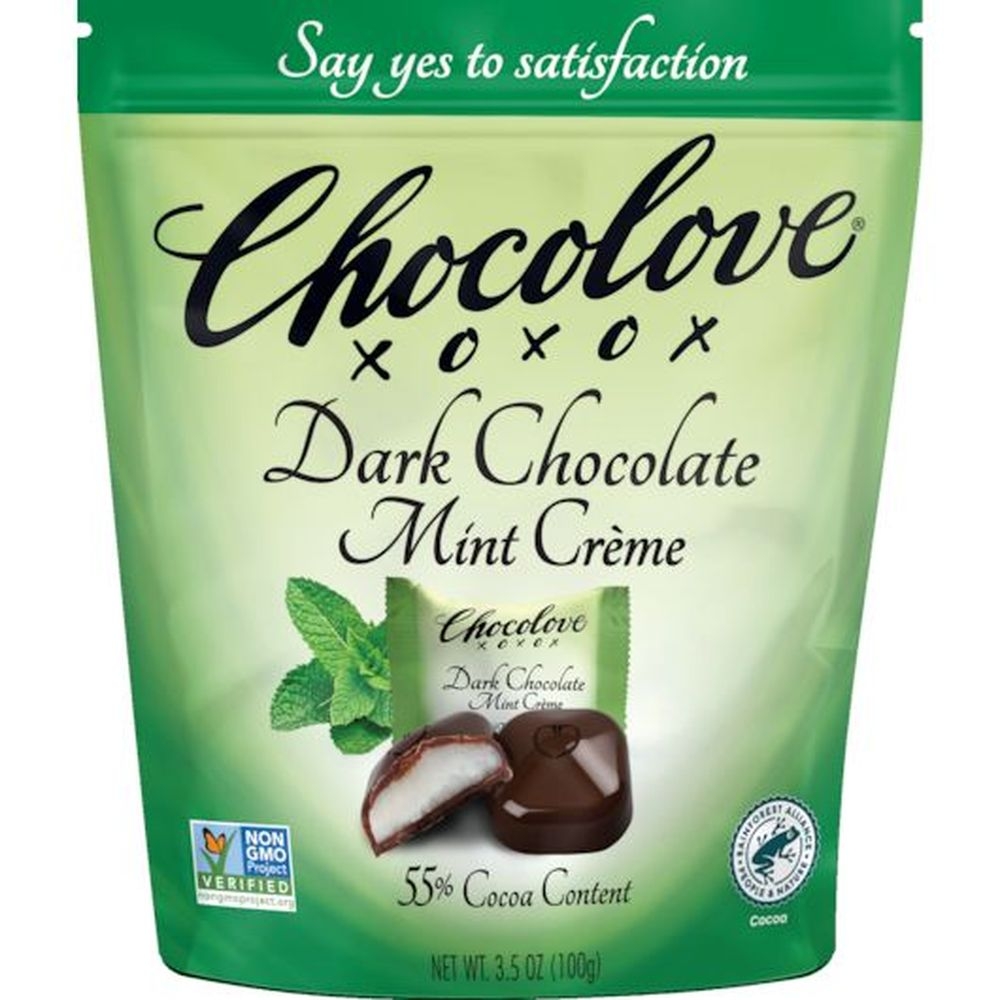 Chocolove Dark Chocolate Mint Creme Bites, 3.5 Ounce -- 8 per case