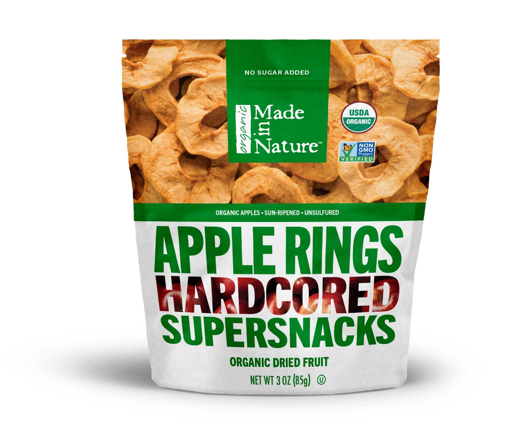 Made in Nature Apple Dried Fruit, 3 Ounce -- 6 per case.