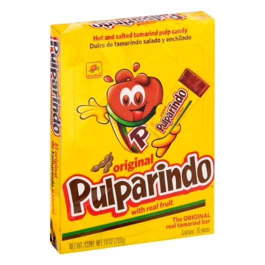 De La Rosa Regular Pulparindo with Real Fruit Bar - Display -- 320 per case