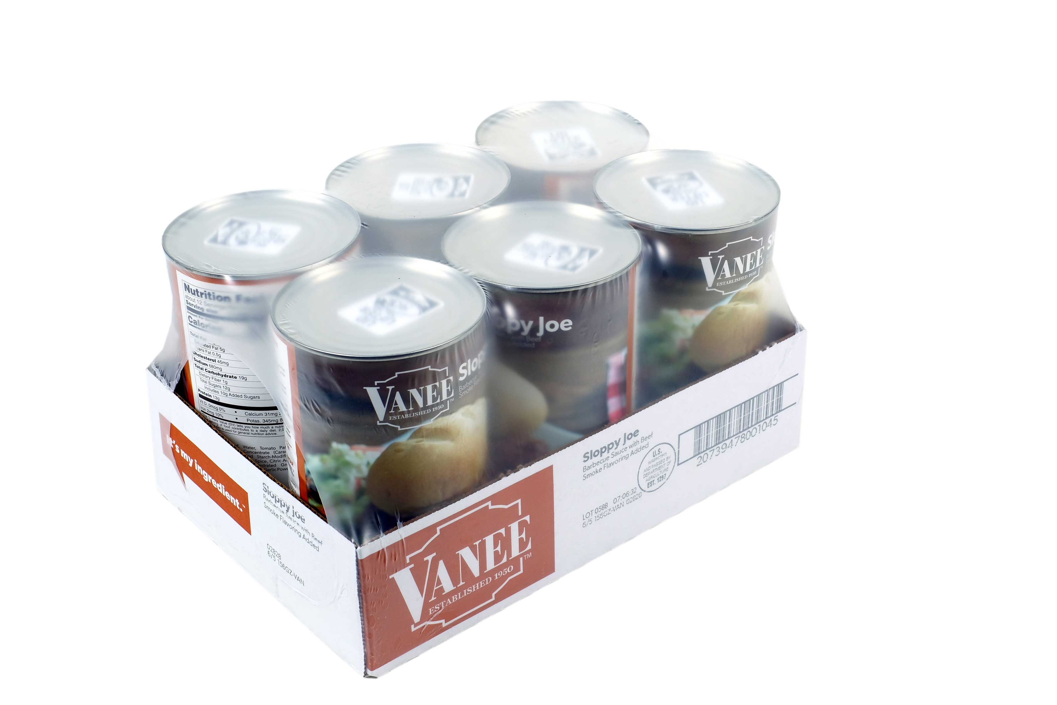 Vanee Entree Sloppy Joe, 52 Ounce -- 6 Per Case