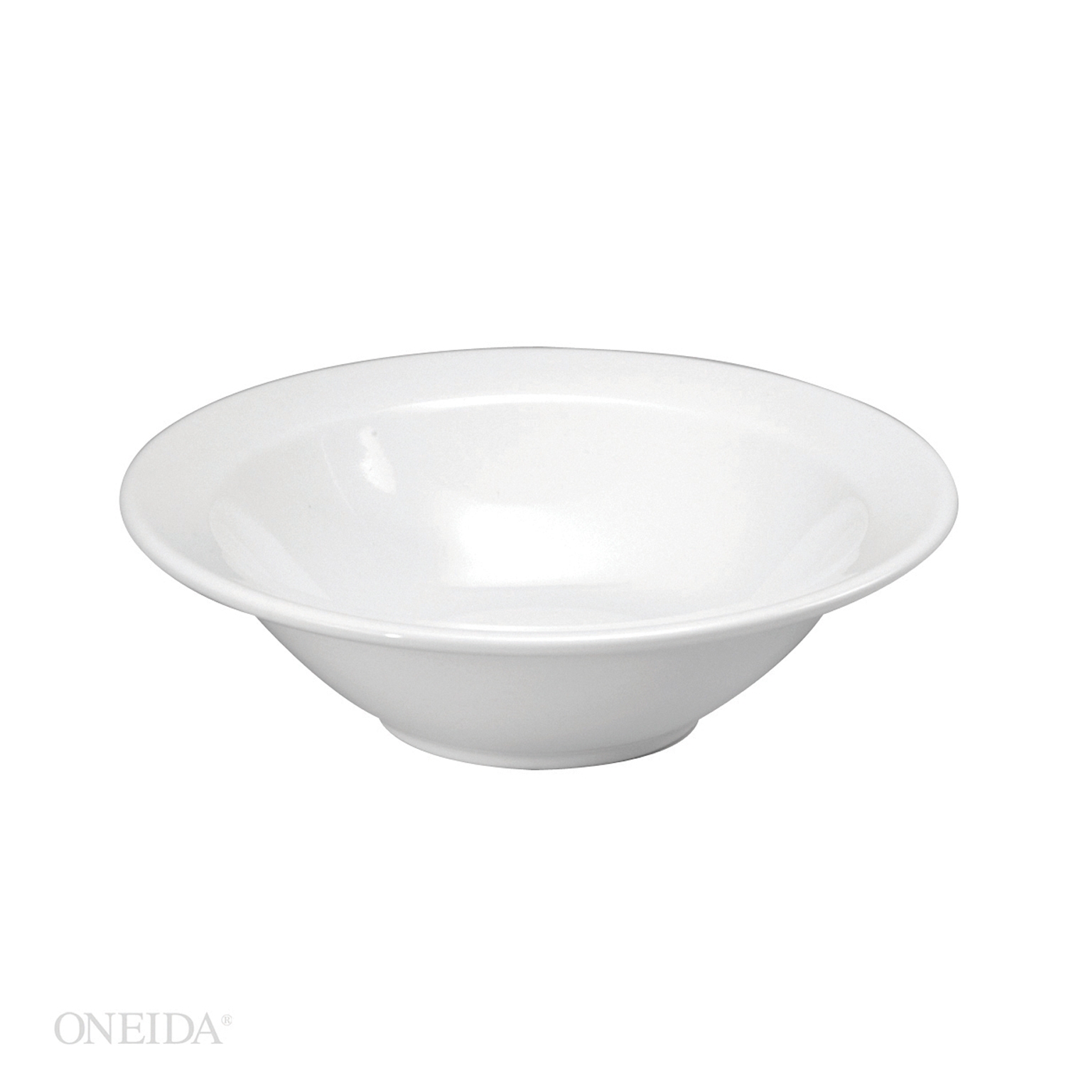 Buffalo Bright White Ware Undecorated Rolled Edge Rolled Edge Grapefruit Bowl, 12 Ounce -- 36 per case.