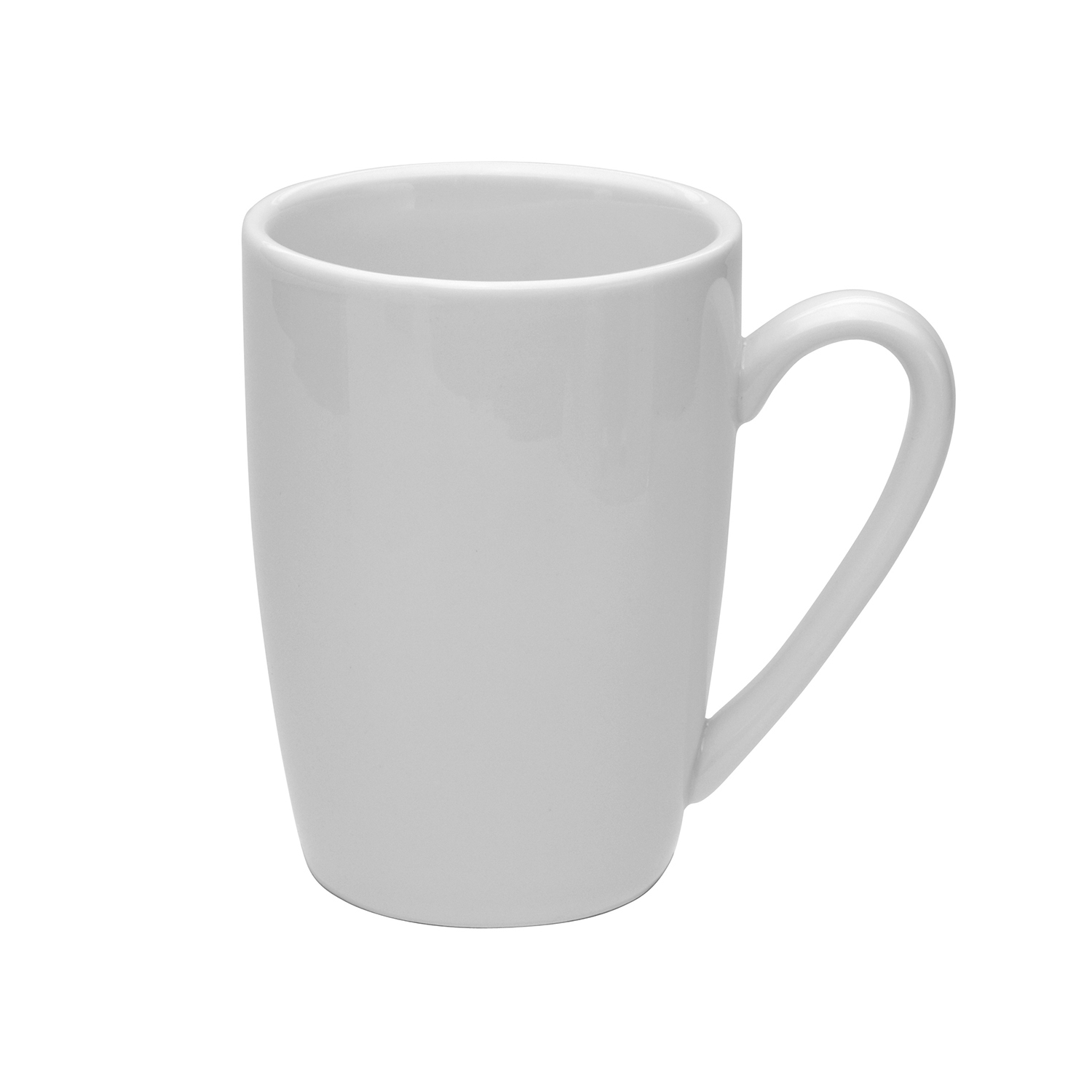 Buffalo Bright White Ware Rolled Edge Mug, 12 Ounce -- 36 per case.