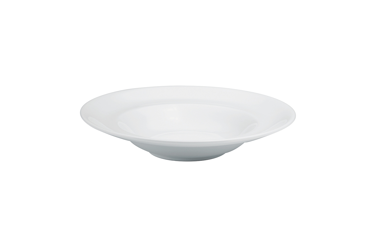 Buffalo Bright White Ware Rolled Edge Pasta Bowl, 10 3/8 inch -- 12 per case.